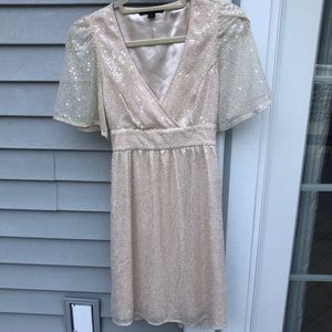 Betsy Johnson Off White Sequin Dress